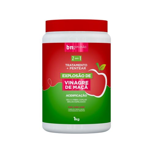 Creme de Pentear e Tratamento Explosão de Vinagre de Maçã 2 em 1 1Kg | bn.Cachos Creme de Pentear e Tratamento Explosão de Vinagre de Maçã 2 em 1 1Kg | bn.Cachos